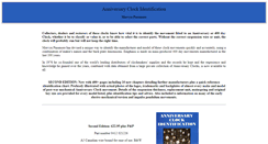 Desktop Screenshot of anniversaryclockidentification.com